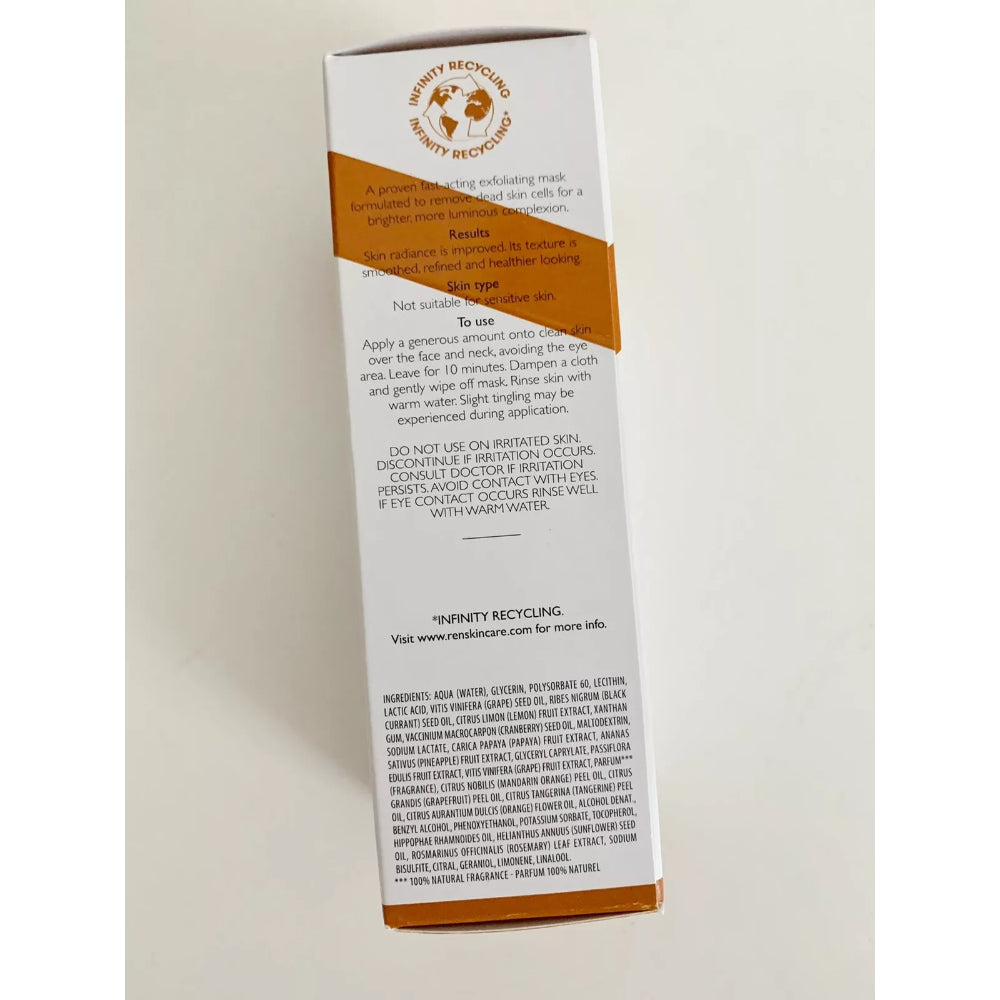 REN GlycoL Lactic Radiance Renewal Mask