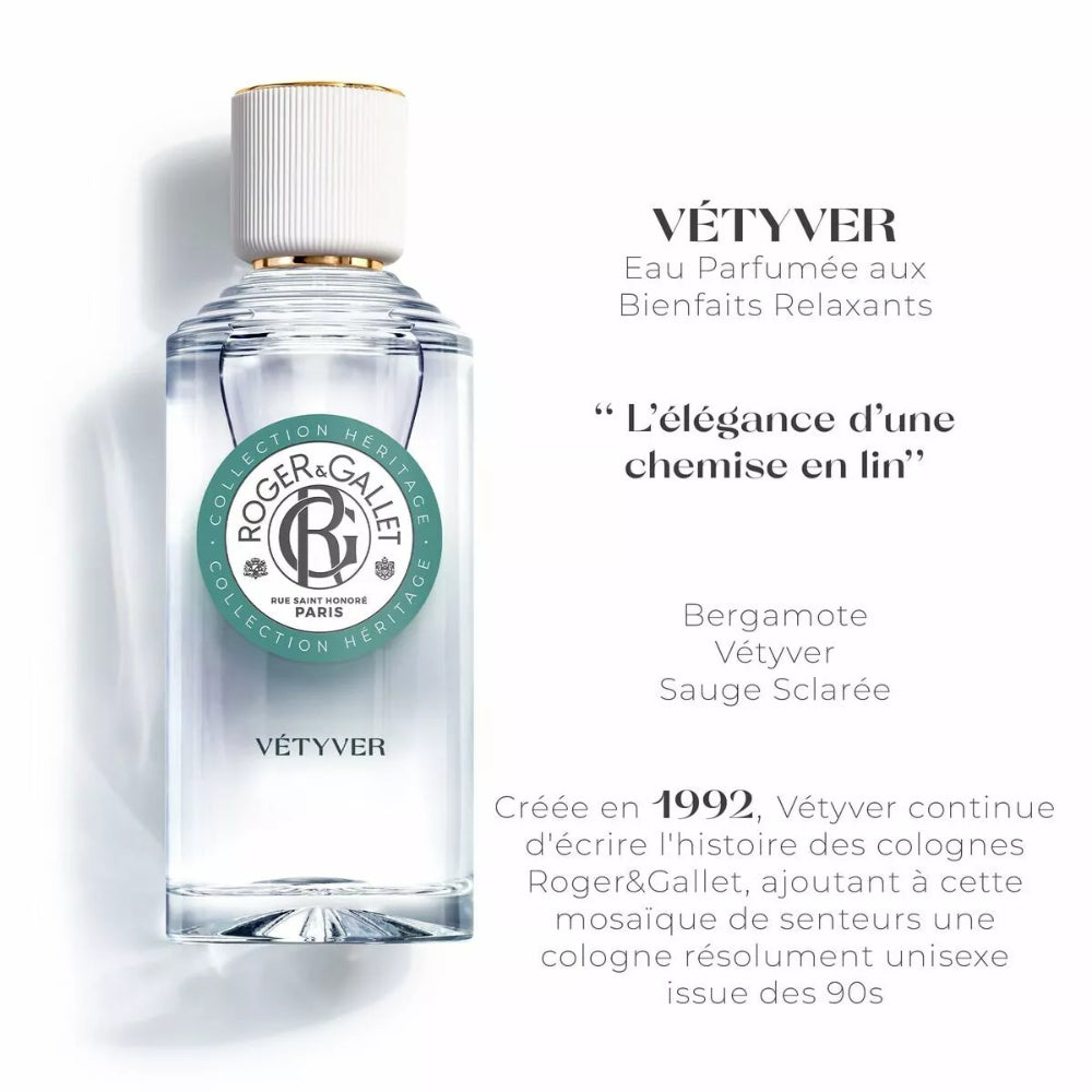 Roger & Gallet Vetyver Wellbeing Fragrant Water 100ml