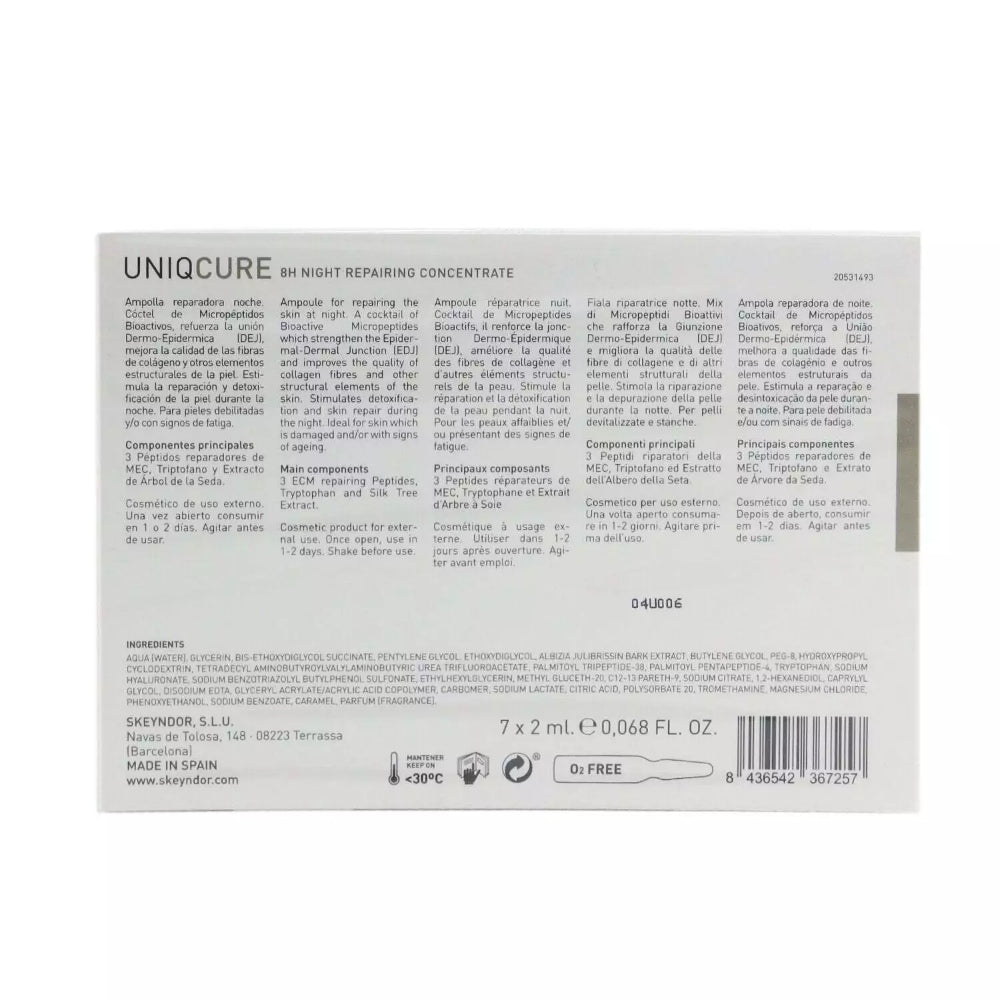 Skeyndor Uniqcure 8h Night Repairing Concentrate Set